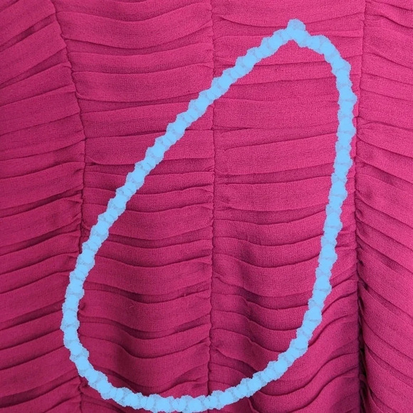 Burberry London Pleated V-neck Dress. - Picture 7 of 10